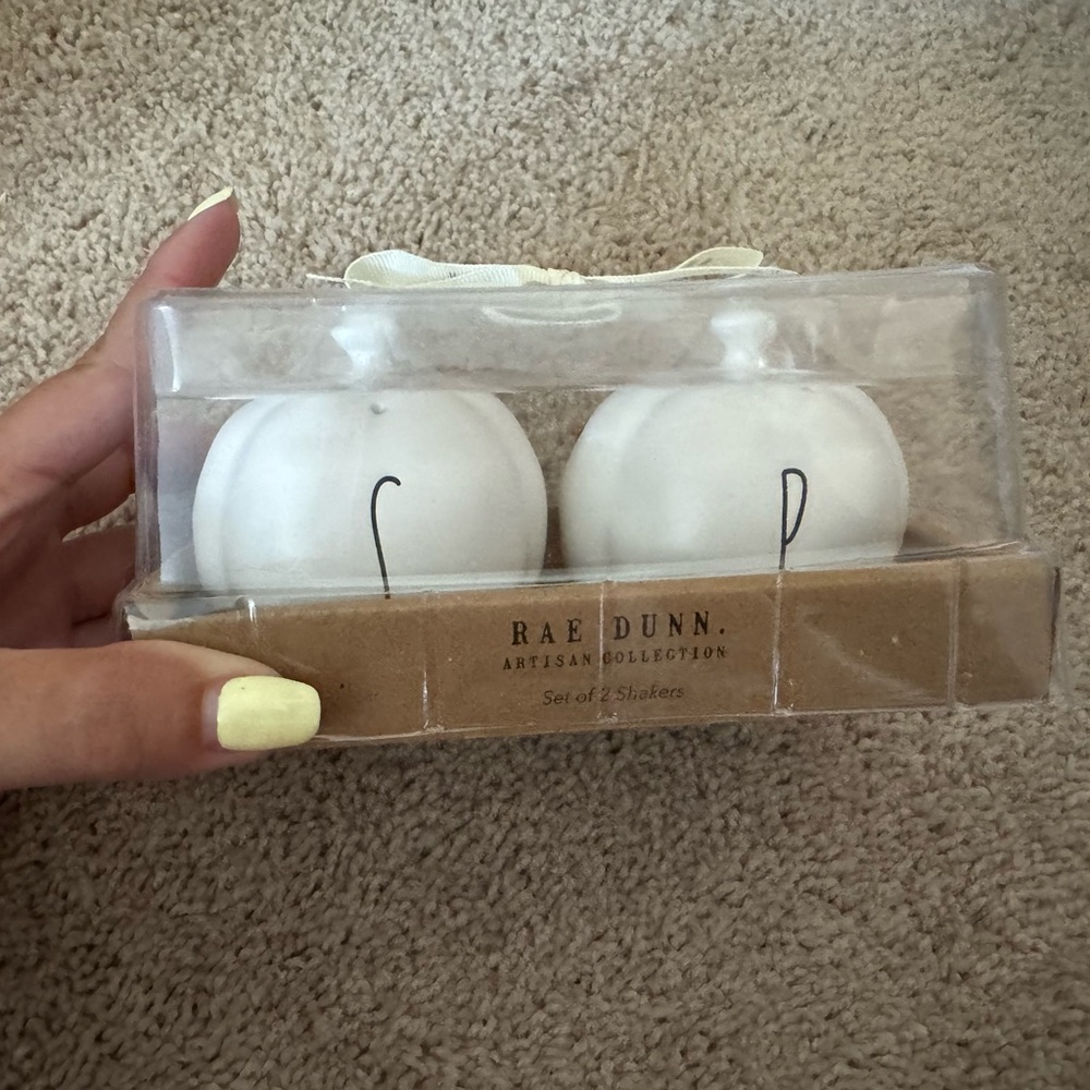Rae Dunn pumpkin salt and pepper